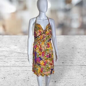 Basso & Brooke Woman Graphic Print Wrap Dress